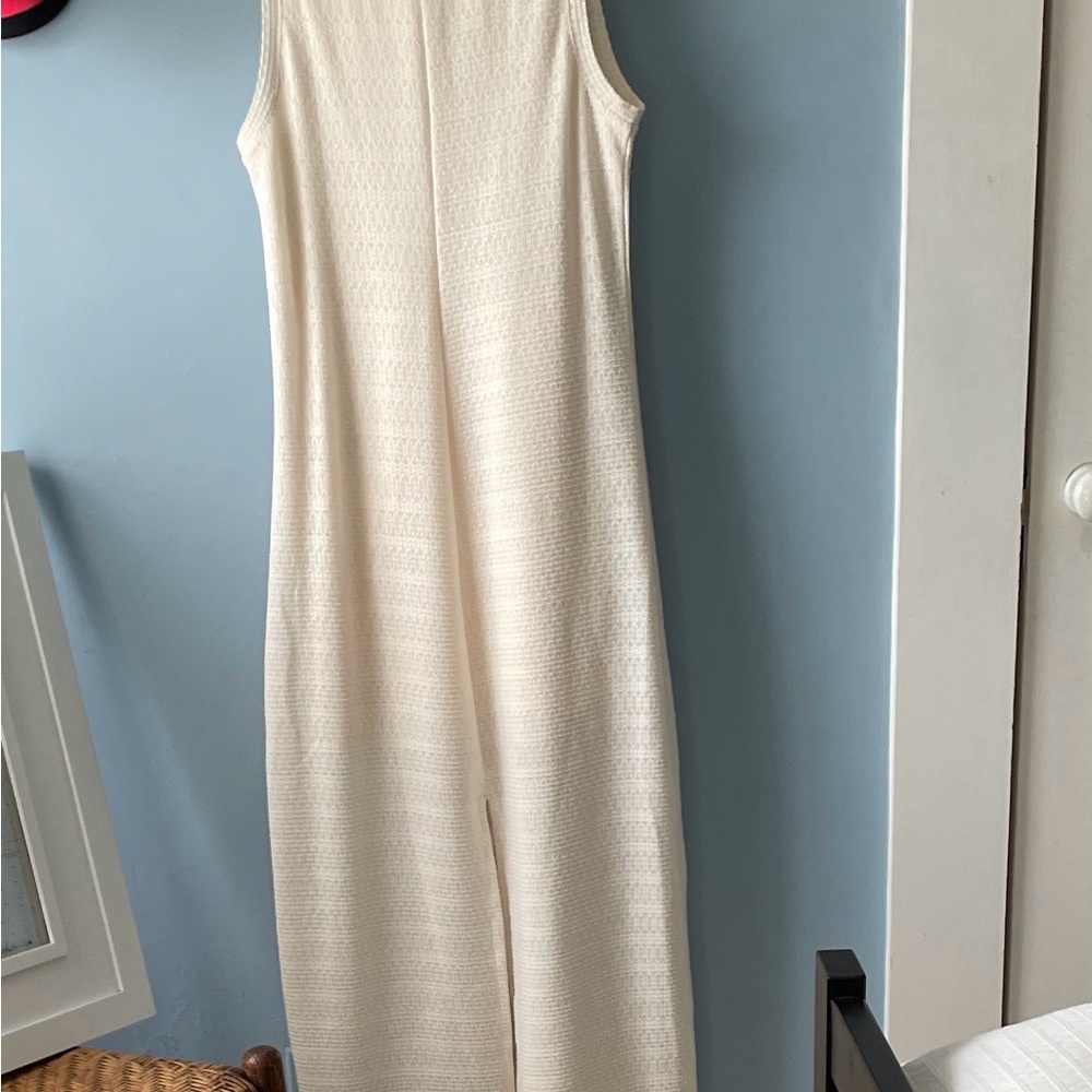 Rag & Bone Julia  Cream Sleeveless Knit Maxi Dress - Picture 3 of 7